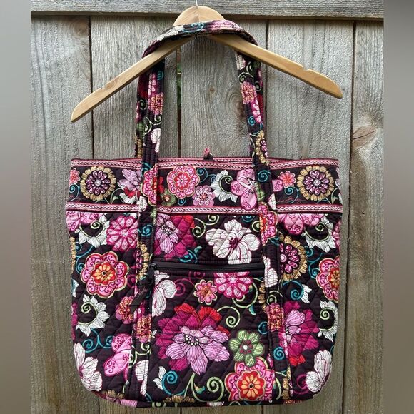 Vera Bradley Floral Large Shoulder Bag - Picture 2 of 8